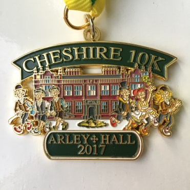 Cheshire 10K 2017 Medal